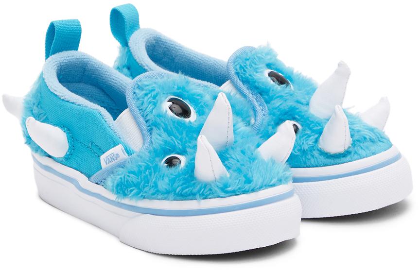 Baby Blue Monster Slip-On V Sneakers商品第4张图片规格展示