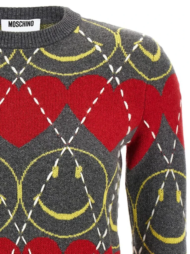 商品Moschino|Wool And Cashmere Blend Sweater,价格¥3049,第3张图片详细描述