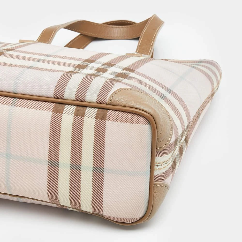 Burberry Light Pink/Beige Nova Check Coated Canvas And Leather Tote 商品