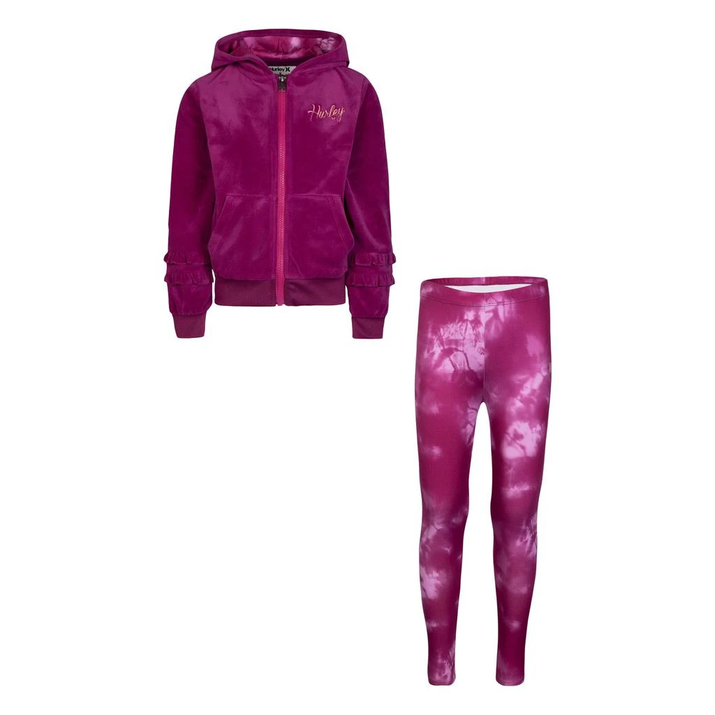 商品Hurley|Girls Velour Hoodie & Legging 2-Piece Set,价格¥69,第5张图片详细描述