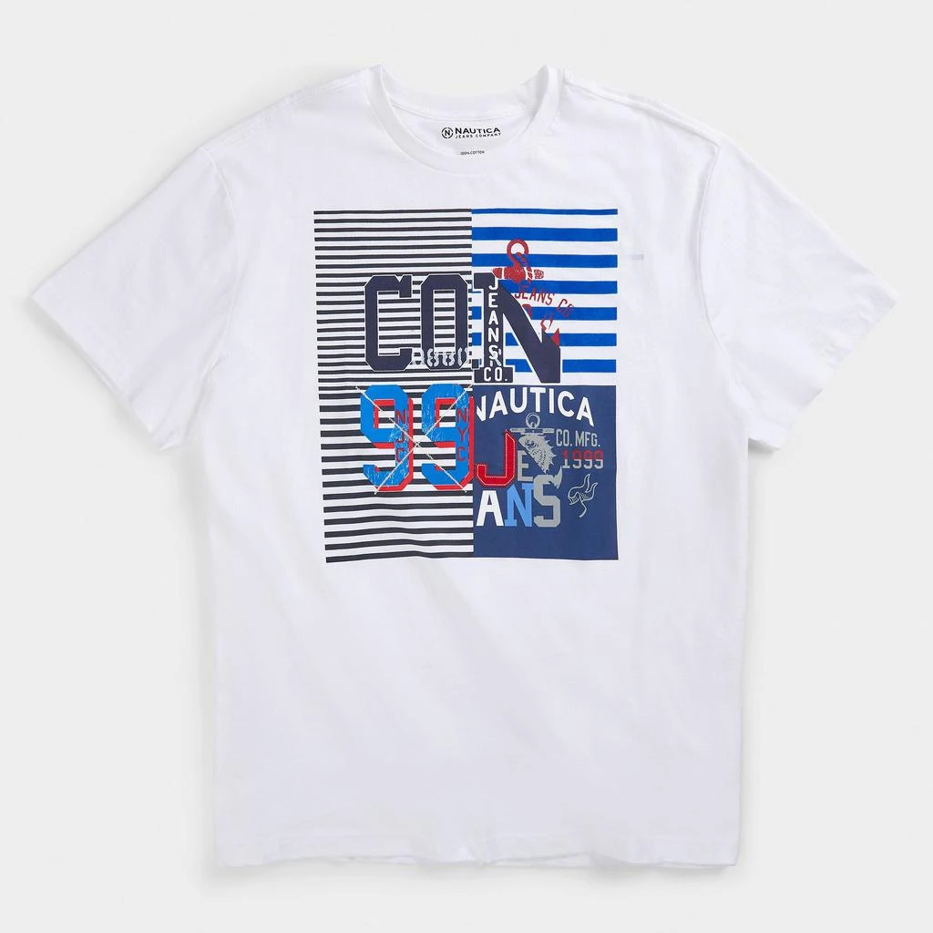 商品Nautica|Nautica Mens Big & Tall Nautica Jeans Co. Graphic T-Shirt,价格¥111,第1张图片