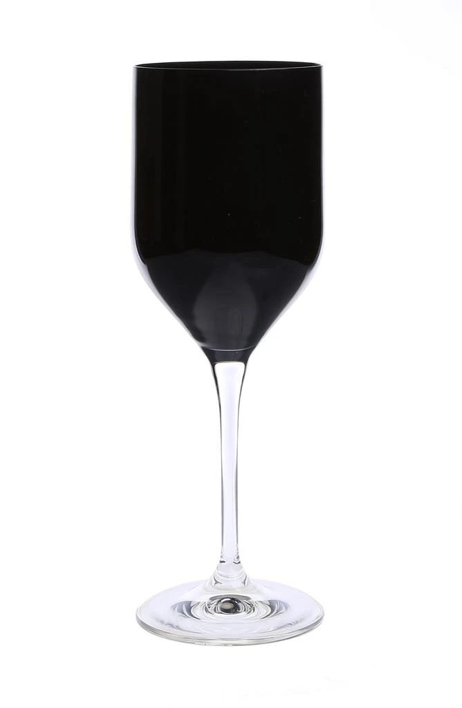 商品Classic Touch Decor|Set of 6 Stemmed Black Water Glasses,价格¥594,第1张图片