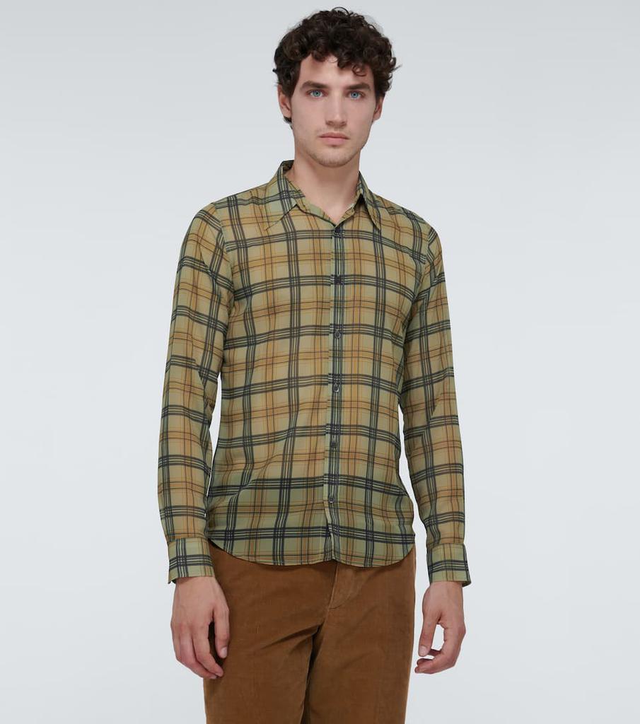 商品Dries Van Noten|格纹长袖衬衫,价格¥1876,第5张图片详细描述