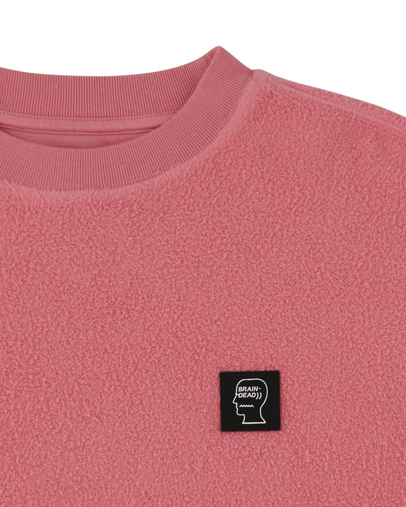 Reverse Fleece Crewneck Sweatshirt Pink商品第4张图片规格展示