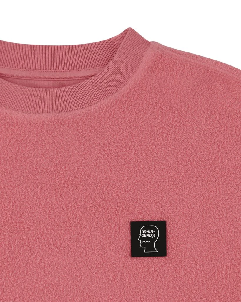 商品Brain Dead|Reverse Fleece Crewneck Sweatshirt Pink,价格¥587,第3张图片详细描述