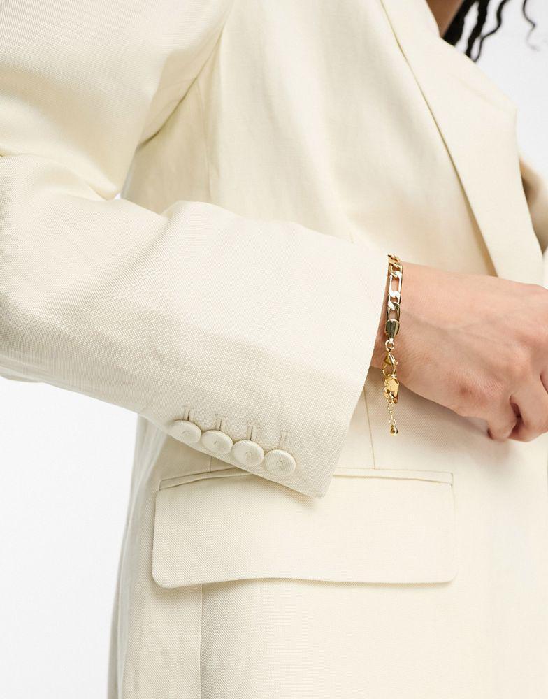 商品& Other Stories|& Other Stories co-ord linen blend blazer in off white,价格¥670,第3张图片详细描述