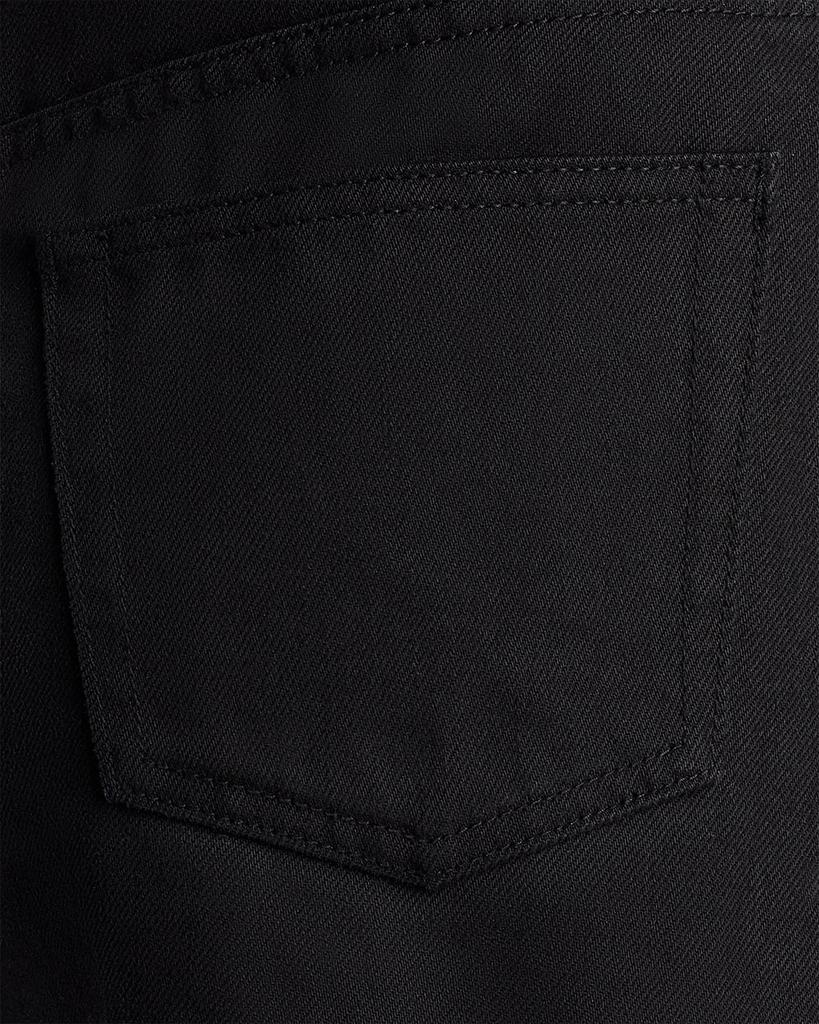 Logo Webbing High Rise Denim Shorts in Washed Black商品第6张图片规格展示