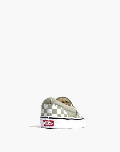 商品Vans|Unisex Classic Slip-On Sneakers in Desert Sage Checkerboard,价格¥317,第3张图片详细描述