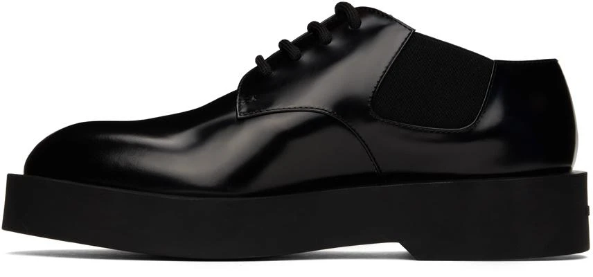 商品Jil Sander|Black Polished Derbys,价格¥6212,第3张图片详细描述