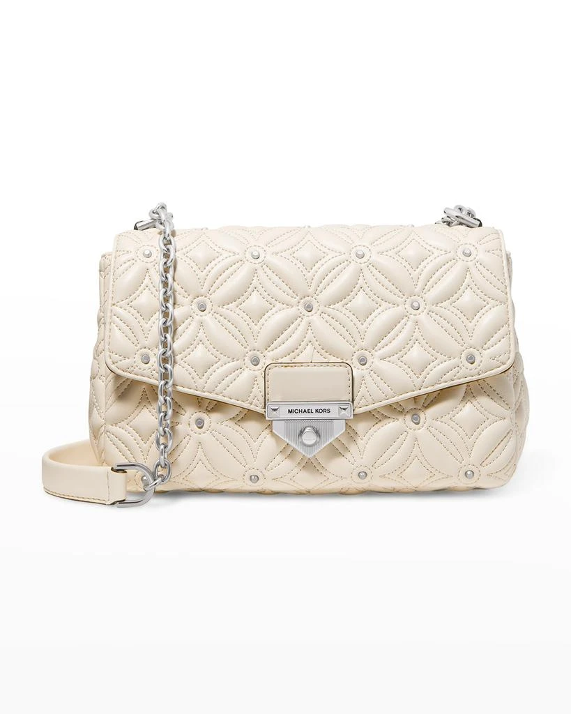 商品Michael Kors|Soho Large Flower Quilted Chain Shoulder Bag,价格¥4623,第1张图片