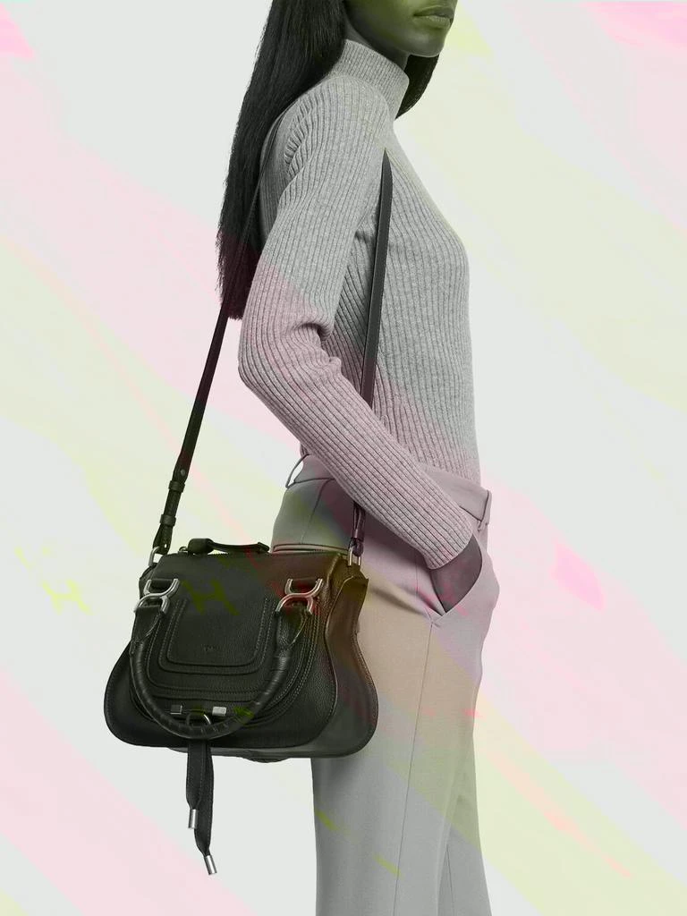 商品Chloé|Small Marcie Leather Shoulder Bag,价格¥16447,第2张图片详细描述