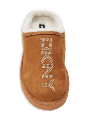 商品DKNY|Whilma Logo Faux Shearling Slippers,价格¥148,第5张图片详细描述