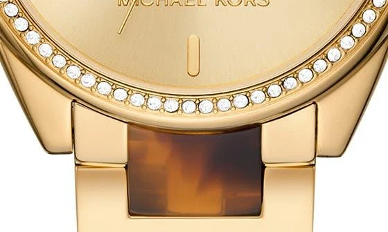 商品Michael Kors|Mini Janelle CZ Embellished Bracelet Watch, 36mm,价格¥735,第4张图片详细描述