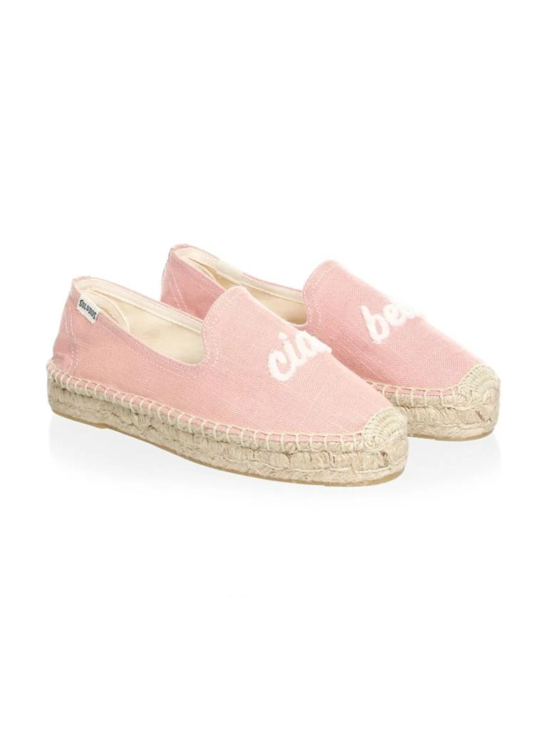 商品Soludos|Ciao Bella Smoking Espadrilles 草编底平底鞋,价格¥265,第2张图片详细描述