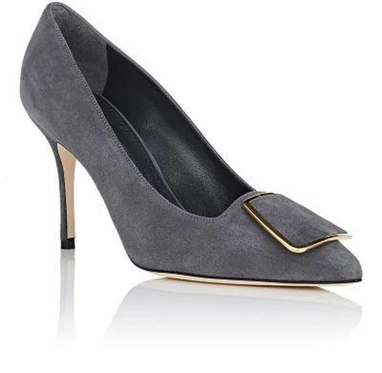 商品Manolo Blahnik|Gonone Suede Pumps,价格¥2298,第2张图片详细描述