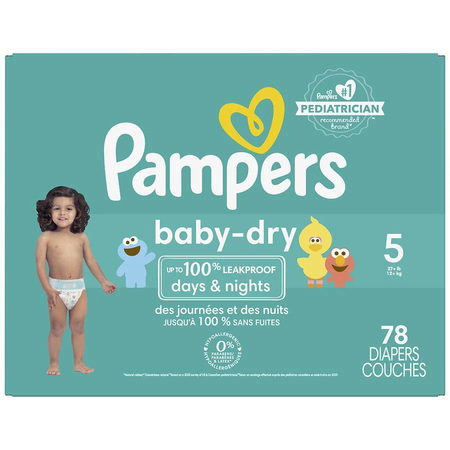 商品Pampers|Extra Protection Diapers Super Pack Size 5,价格¥282,第1张图片