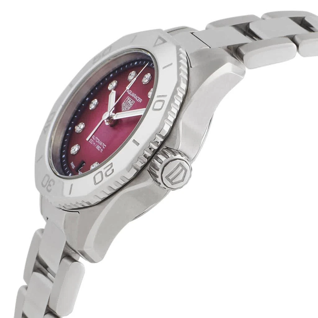 商品TAG Heuer|Aquaracer Professional 200 Automatic Diamond Red Dial Ladies Watch WBP2414.BA0622,价格¥20339,第2张图片详细描述