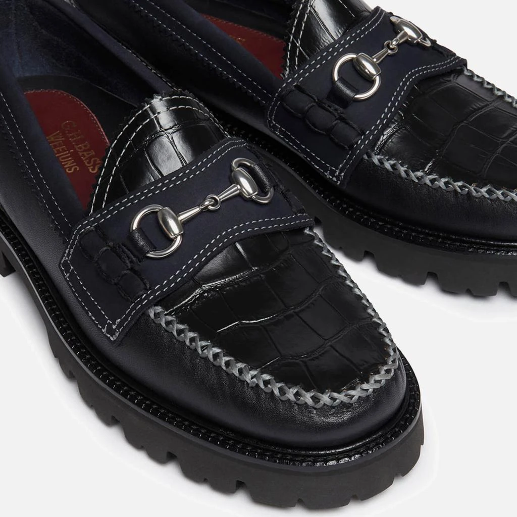 商品G.H. Bass|G.H Bass & Co x Nicholas Daley Men's Super Lug Lincoln Leather Loafers,价格¥1002,第4张图片详细描述