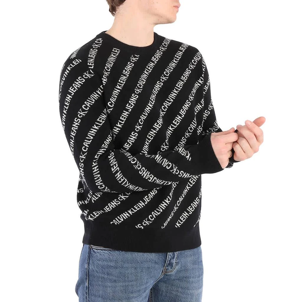 商品Calvin Klein|Men's Black Institutional All Over Print Pullover,价格¥562,第2张图片详细描述