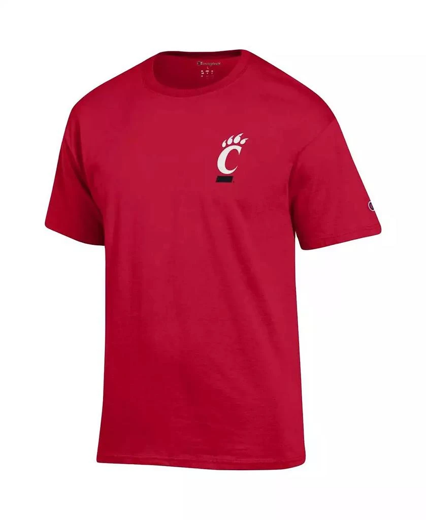 商品CHAMPION|Men's Red Cincinnati Bearcats Stack 2-Hit T-shirt,价格¥217,第2张图片详细描述