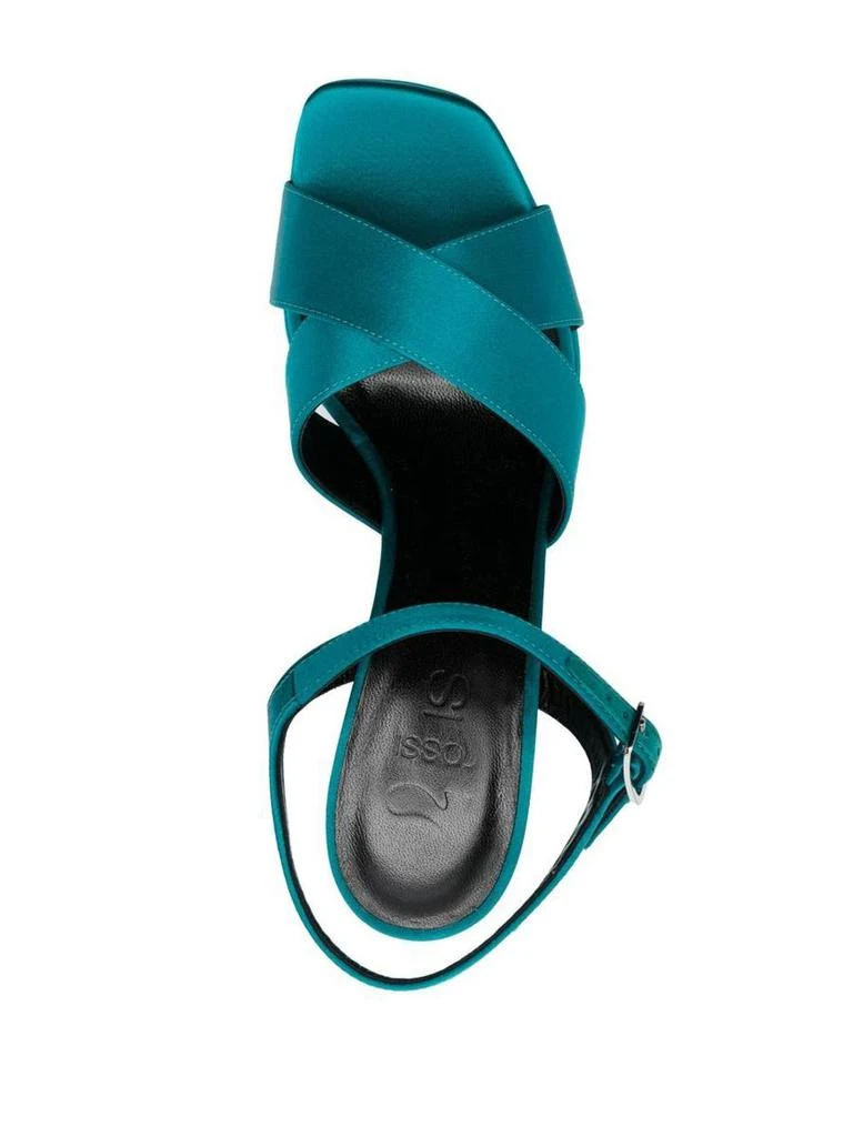 商品SI ROSSI|SI ROSSI Crepe satin heel sandals,价格¥2518,第4张图片详细描述
