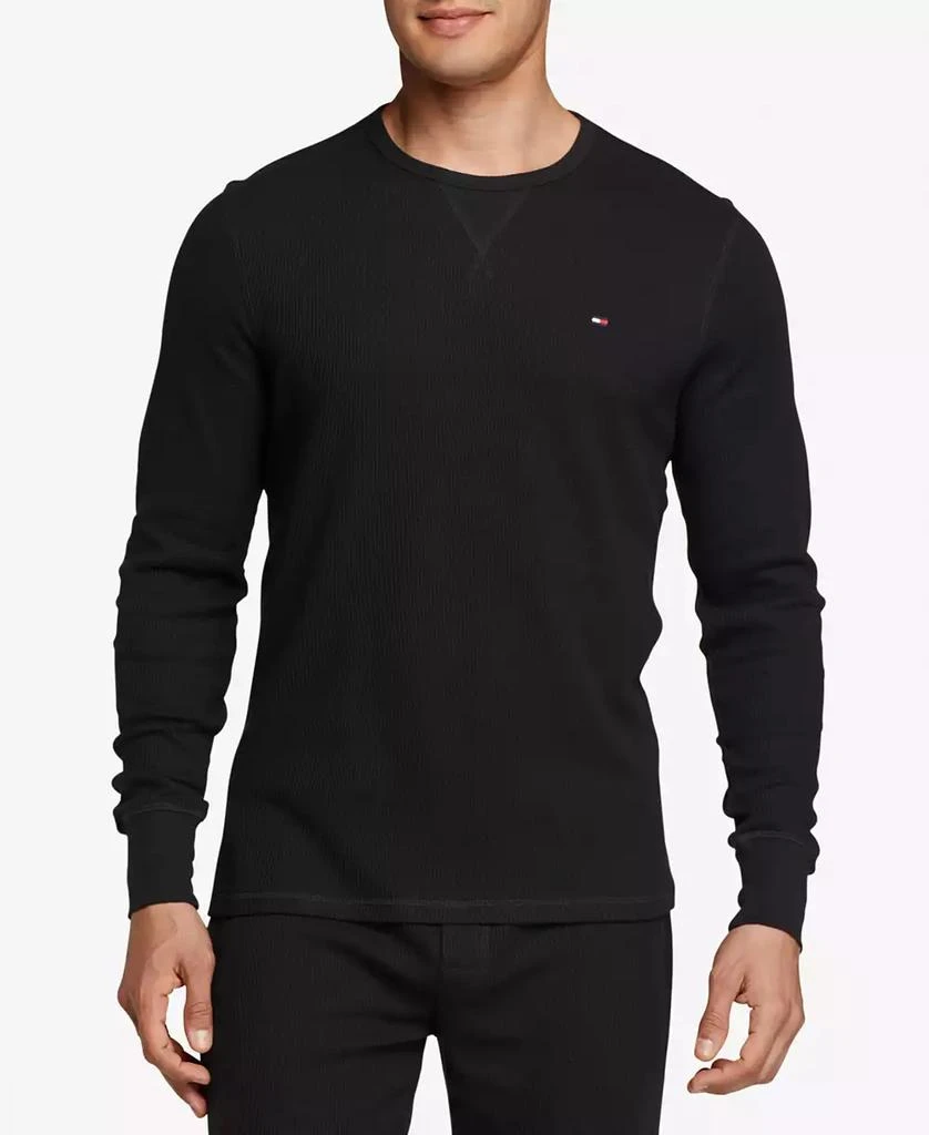 商品Tommy Hilfiger|Men's Waffle-Knit Long-Sleeve Crewneck Thermal Top,价格¥168,第1张图片