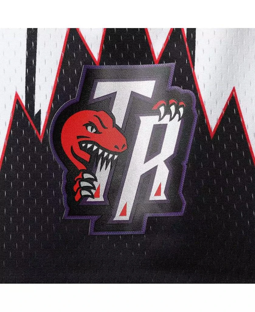 商品Mitchell & Ness|Men's Mitchell Ness White Toronto Raptors Big Tall Hardwood Classics Team Swingman Shorts,价格¥509,第3张图片详细描述