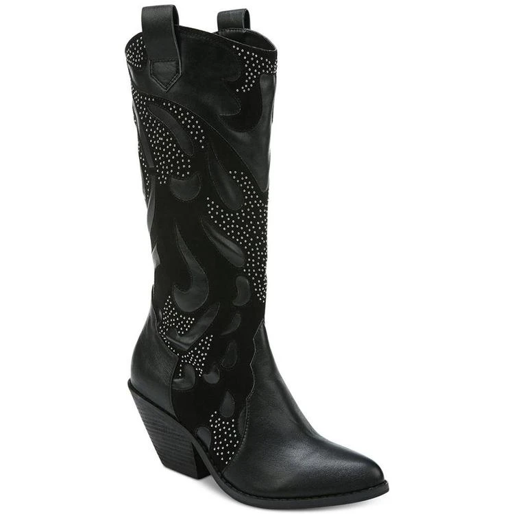 商品CARLOS by Carlos Santana|Axel Studded Western Boots,价格¥632,第1张图片