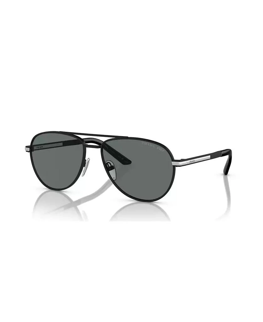 商品Prada|Iconic Plaque Pilot Men's Sunglasses, PR A54S,价格¥4450,第1张图片