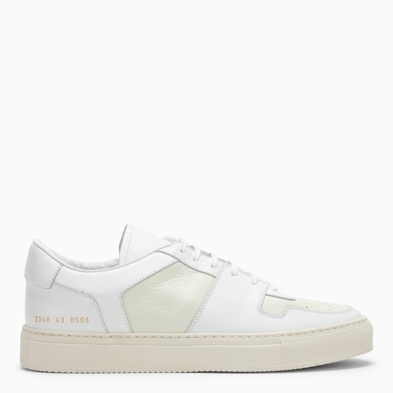 White leather low top sneakers商品第1张图片规格展示