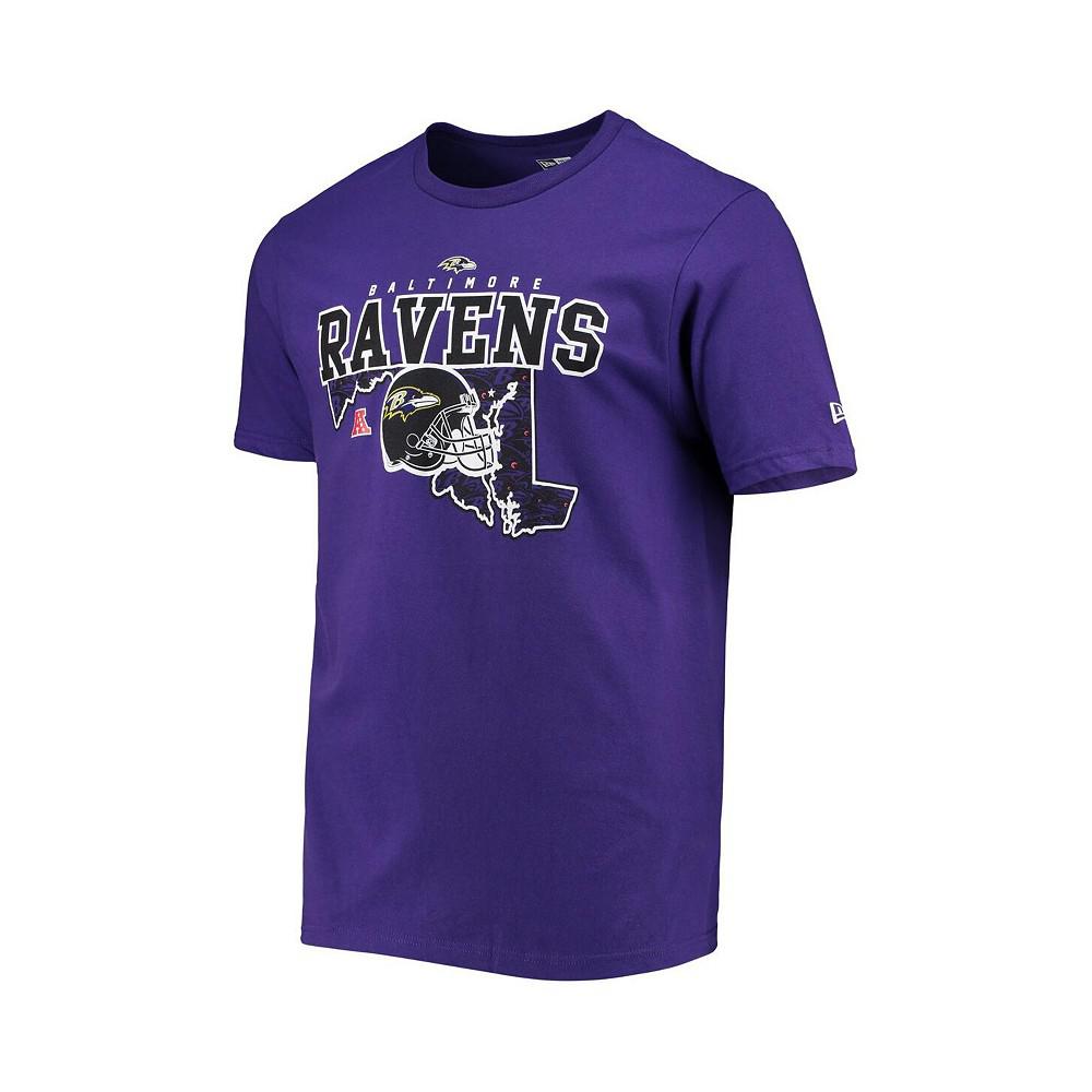Men's Purple Baltimore Ravens Local Pack T-shirt商品第3张图片规格展示