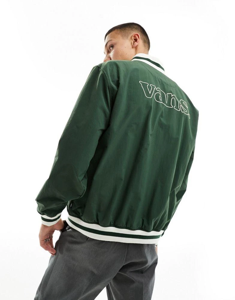 商品Vans|Vans moore varsity bomber jacket in green,价格¥428,第2张图片详细描述