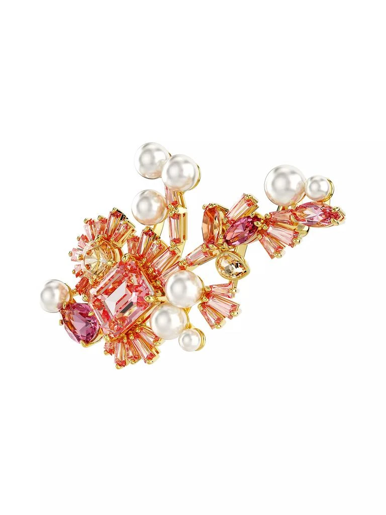 商品Swarovski|Gema Goldtone, Crystal & Imitation Pearl Brooch,价格¥1737,第2张图片详细描述