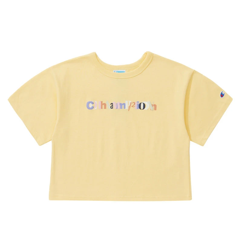 商品[国内直发] CHAMPION|CHAMPION 黄色女士T恤 WL956-587025-C5U,价格¥88,第1张图片