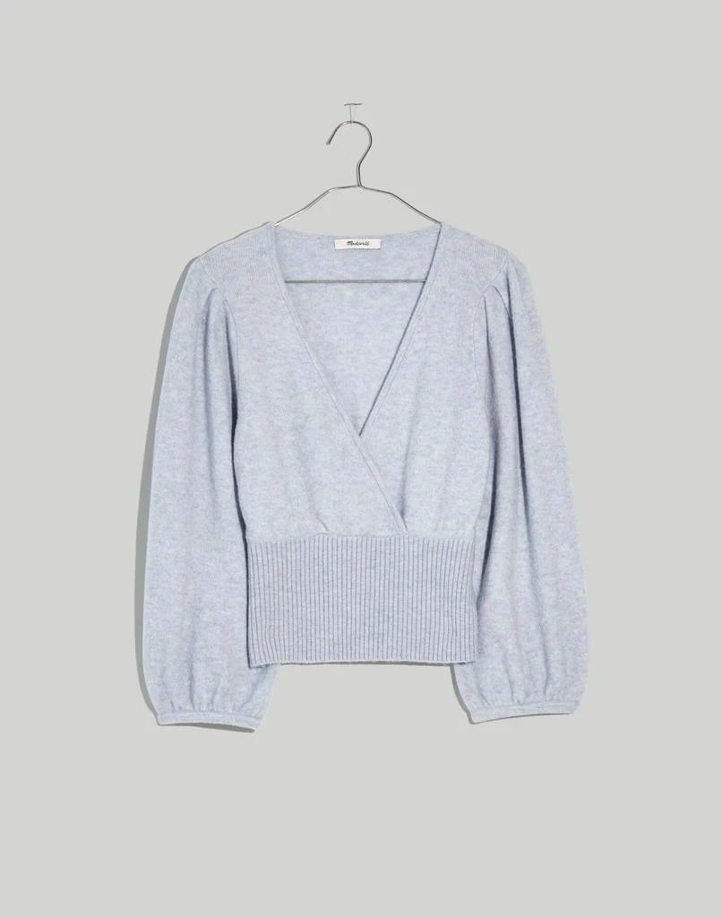 商品Madewell|Wrap V-Neck Sweater in Coziest Yarn,价格¥516,第5张图片详细描述