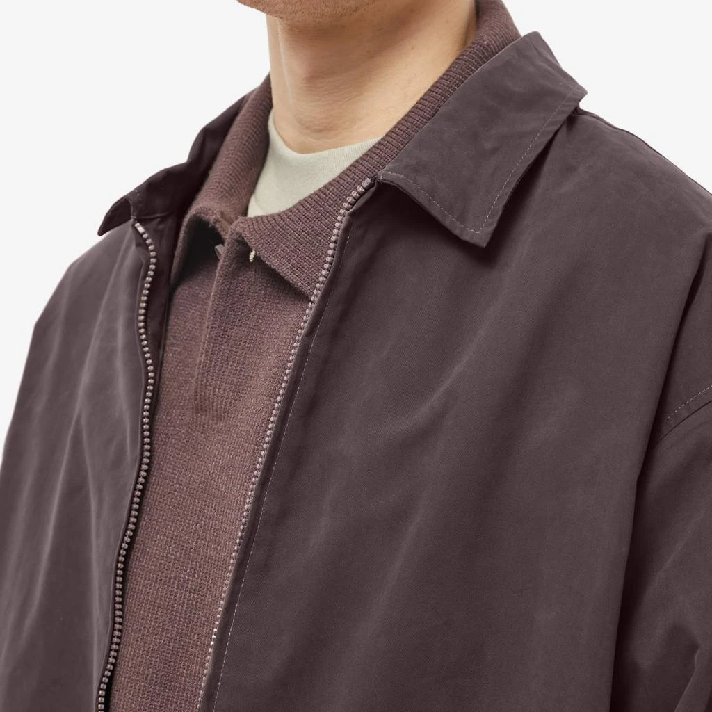 商品Essentials|Fear of God Essentials Woven Twill Barn Jacket - Plum,价格¥1142,第5张图片详细描述