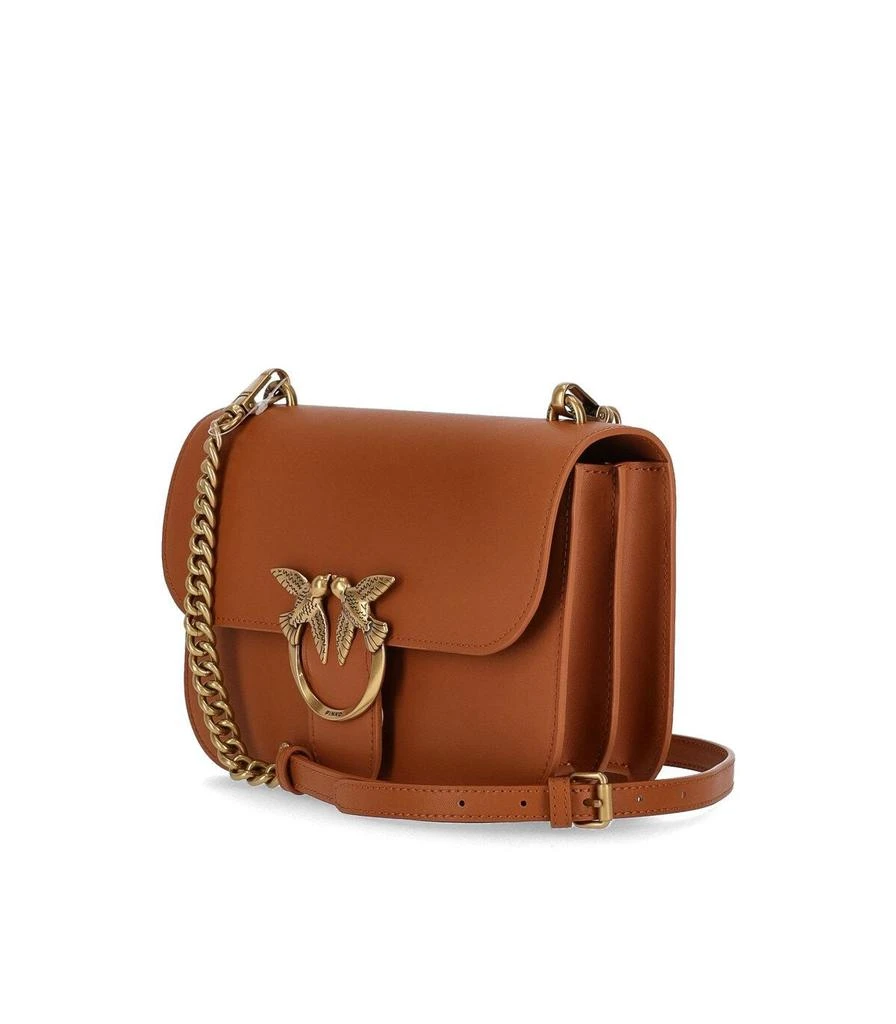 商品PINKO|PINKO  LOVE BELL CLASSIC SIMPLY LIGHT BROWN CROSSBODY BAG,价格¥2060,第2张图片详细描述