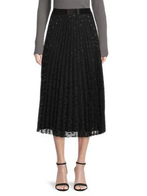 商品Max Studio|Pattern Accordion Pleated Skirt,价格¥150,第1张图片