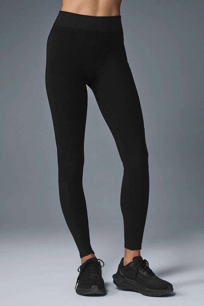 商品Alo|Alosoft High-Waist Head Start Legging - Black,价格¥895,第1张图片