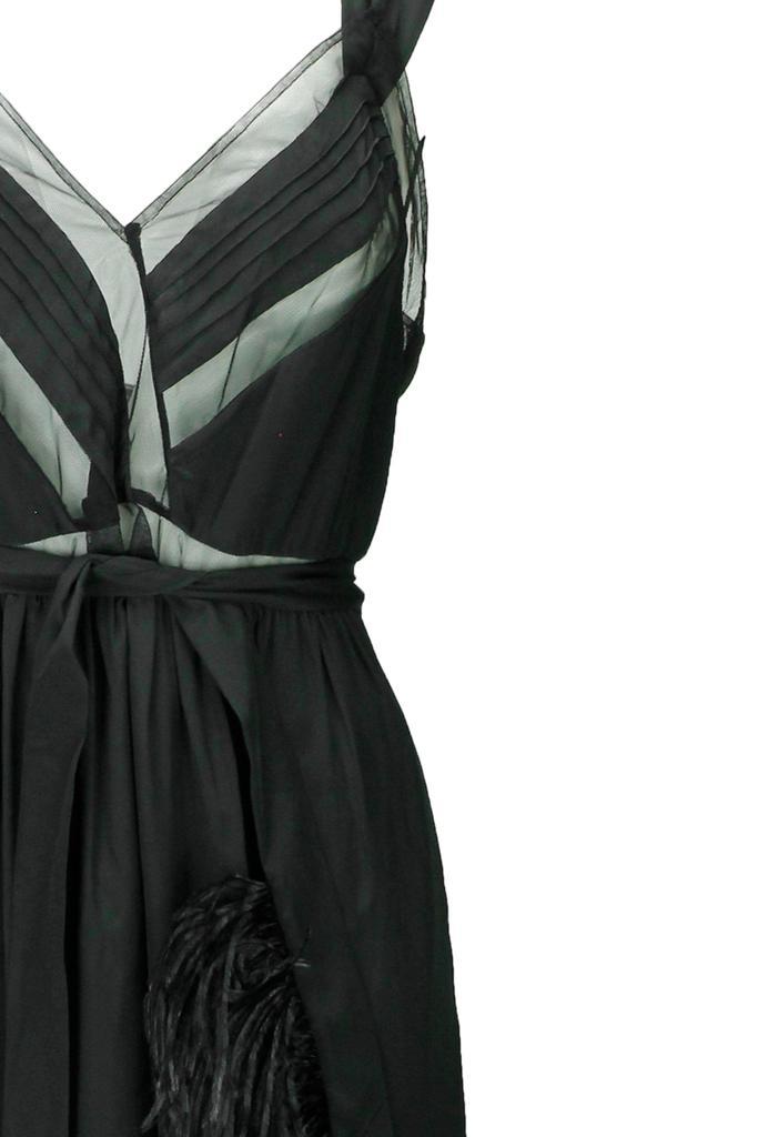 商品Simone Rocha|Feather-embellished strap dress,价格¥4230,第4张图片详细描述