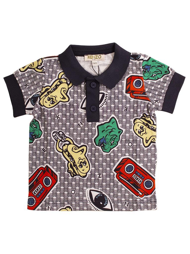 商品Kenzo|Kenzo Kids Newborn Polo Shirt With Print,价格¥616,第1张图片