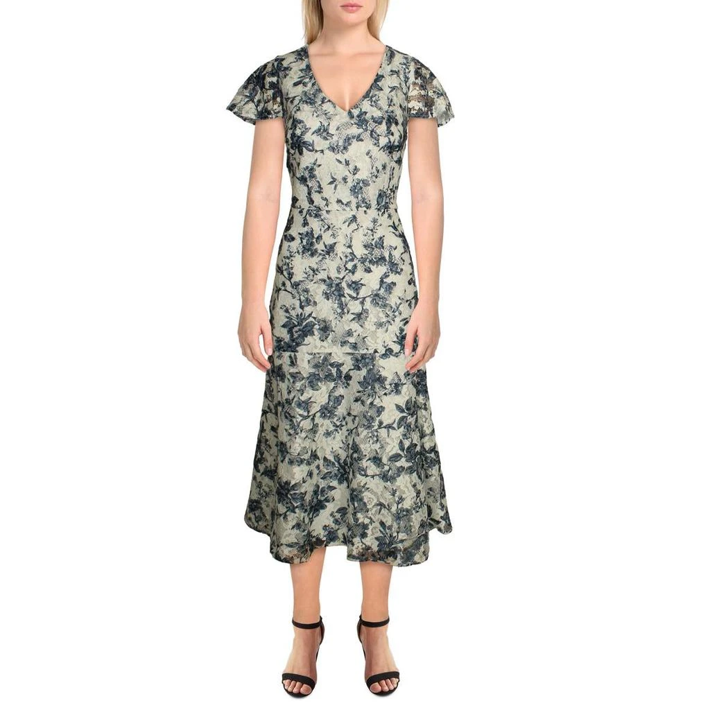 商品Ralph Lauren|Lauren Ralph Lauren Womens Lace Floral Midi Dress,价格¥237,第1张图片