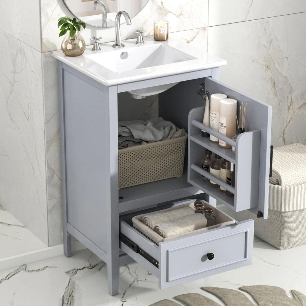 商品Streamdale Furniture|Streamdale 20" Bathroom Vanity with Sink and Storage,价格¥4104,第1张图片
