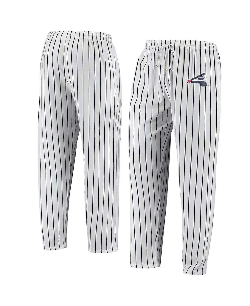 商品Concepts Sport|Men's White, Navy Chicago White Sox Logo Vigor Pinstripe Pants,价格¥338,第2张图片详细描述