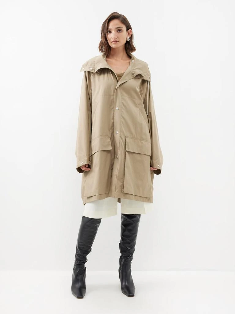 商品Lemaire|Gabardine cotton patch pockets raincoat,价格¥7087,第1张图片