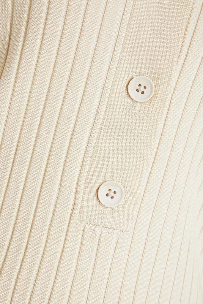 商品Good American|Ribbed-knit polo sweater,价格¥300,第4张图片详细描述