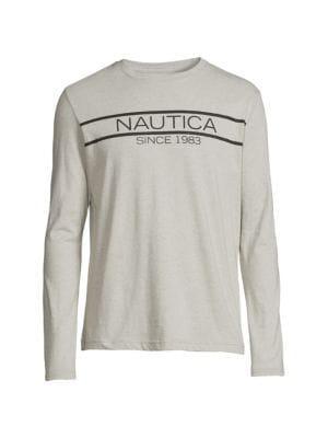 商品Nautica|Logo Heathered T Shirt,价格¥144,第5张图片详细描述