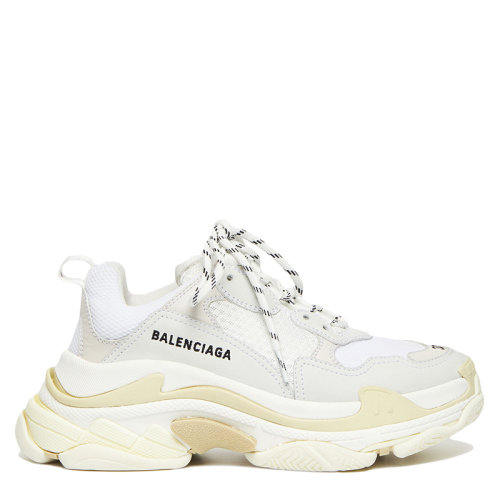 Balenciaga/巴黎世家 2021年新款 Triple S系列 女士白色双重泡沫和网布运动鞋524036W2CA19000商品第7张图片规格展示