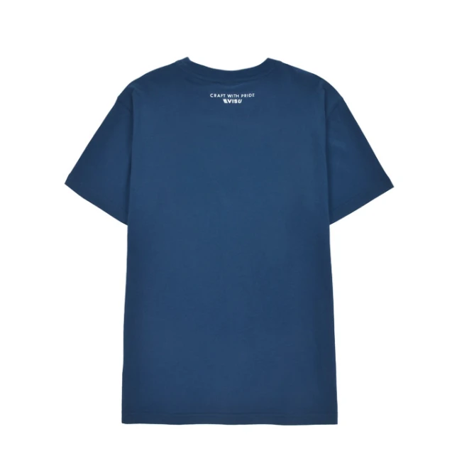 【享贝家】（国内现货-QD）Evisu 福神 休闲宽松右下小标纯色短袖T恤  男女同款 藏蓝色 ET5UTS904DL 商品