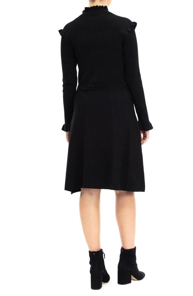 Ruffle Trim Sweater Dress商品第2张图片规格展示